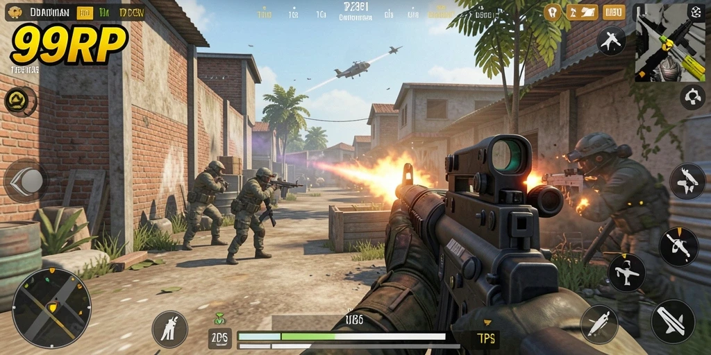 Tampilan menarik dari gameplay seru 99RP yang penuh aksi.