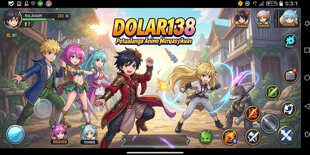 Tangkapan layar gameplay DOLAR138 dengan karakter Anime menarik.
