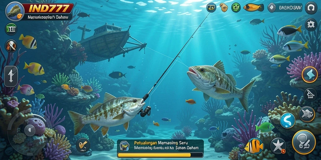 Tampilan gameplay memancing di IND777 yang menakjubkan dan interaktif.