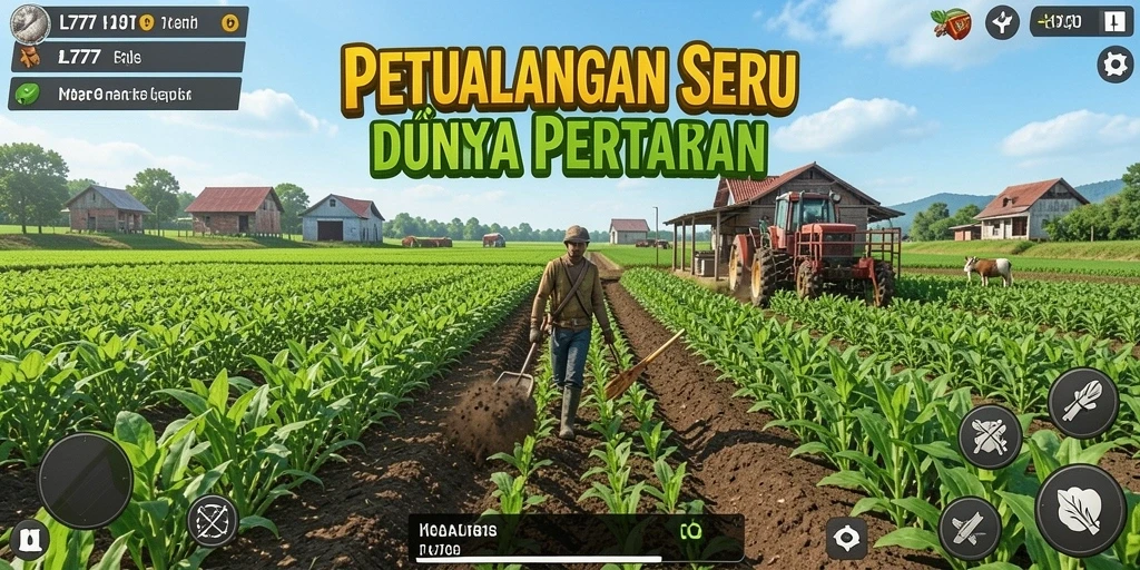 Tangkapan layar yang menunjukkan aktivitas pertanian seru di L777.