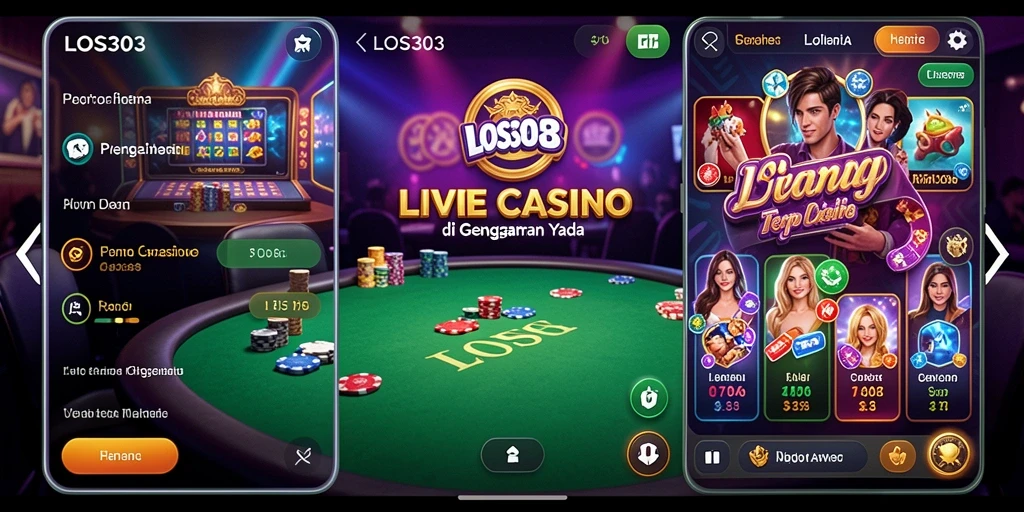 Tampilan gameplay Live Casino di LOS303 yang menengah dan mendebarkan.