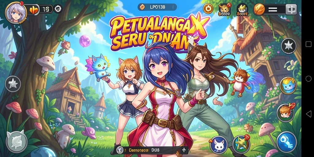 Tampilan mendebarkan dari gameplay LPO138 dengan aksi karakter Anime.