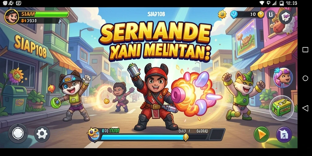 Tampilan gameplay menegangkan dari SIAP108 dengan aksi cepat.